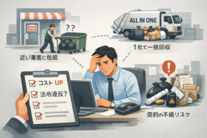 廃棄物管理を各拠点任せにすると、なぜ問題が起きやすいのかっていること