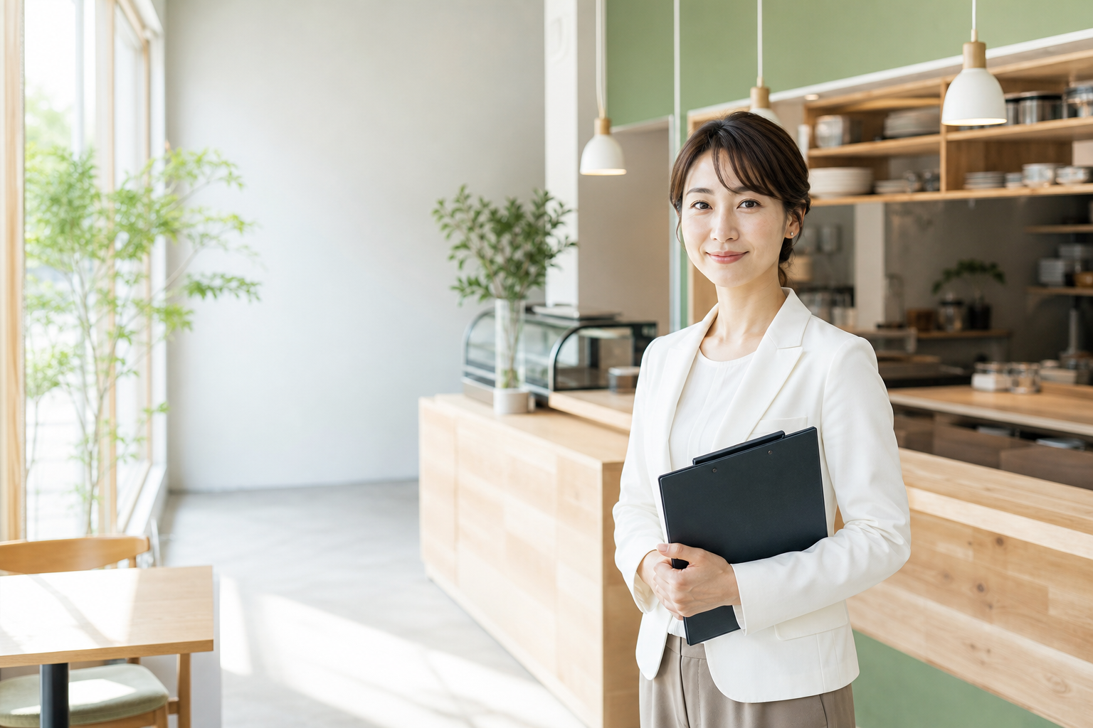 新店舗の開業準備について相談を受ける担当者